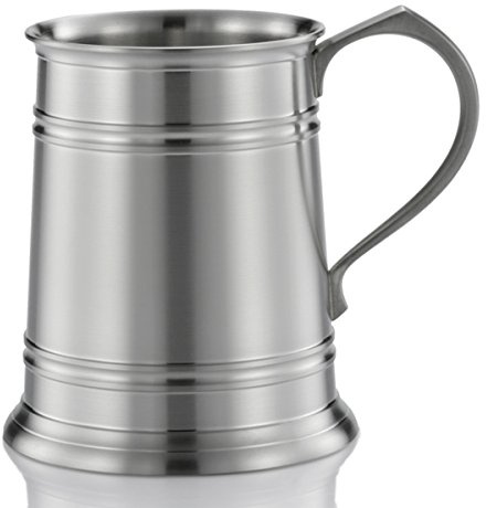 Royal Selangor 012188 Straight Sided 1 Pint Pewter Tankard with Brushed Finish