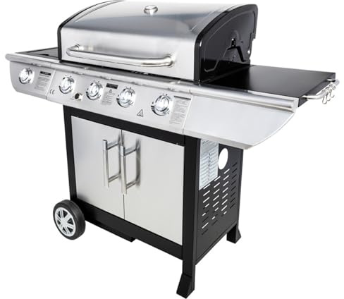 Barbecue au gaz BRISBANE - 4 brûleurs 14kW + réchaud | 14kW, Réchaud