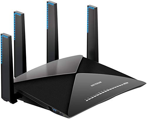 NETGEAR Nighthawk X10 – Ad7200 802.11Ac/Ad Quad-Stream Mu-Mimo Wifi Router With 1.7Ghz Quad-Core Processor & Plex Media Server (R9000-100Nas) Compatible With Amazon Echo/Alexa