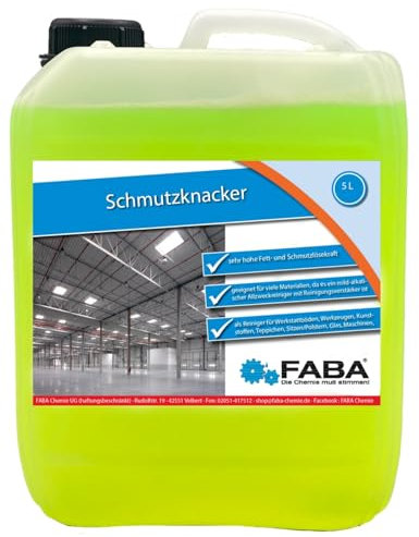 FABA Industriereiniger Konzentrat 5 Liter, Werkstattreiniger Universalreiniger