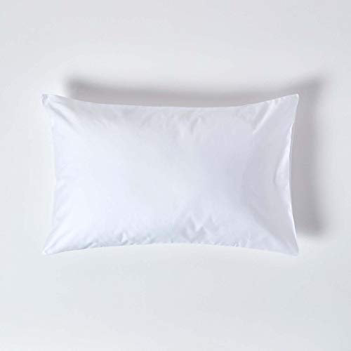 HOMESCAPES 1000 Thread Count Egyptian Cotton White Standard Size Pillowcase Luxury Housewife Pillow Case