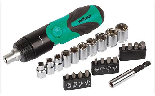 Wolfcraft - Atornillador Angular+24 Accesorio 8822000
