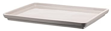 Alessi DC03/22LLG Servierplatte, Keramik, hell grau