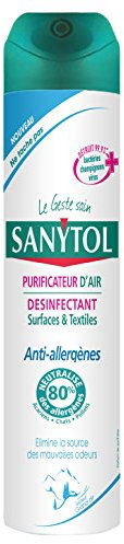 Sanytol - Désinfectant Purificateur d'Air Surface et Textile Anti Allergènes - Grand Air - 300 ml - Lot de 3 - Bactéricide, Virucide, Fongicide, Neutralise 94% des Allergènes