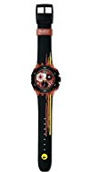 Swatch SUKR100 Montre pour Homme avec Bracelet en Plastique Multicolore, Rouge, SUKR100