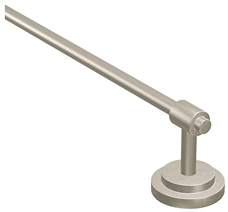 Moen DN0724BN Iso 24-Inch Single Towel Bar, Brushed Nickel