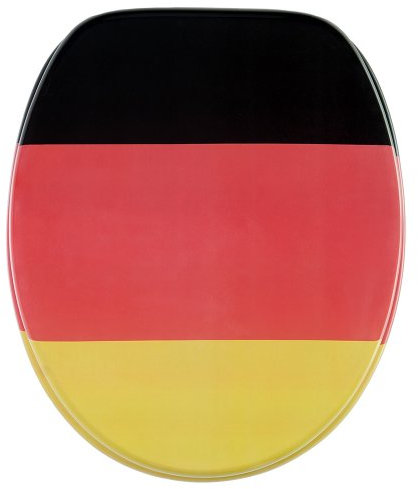 Sanilo WC Sitz, hochwertiger Toilettendeckel, einfache Montage, stabile Scharniere, Deutschland
