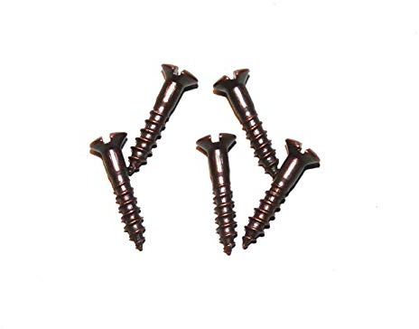Messing Schrauben brüniert, DIN 95, 3,5 x 40 mm, 20 Stück