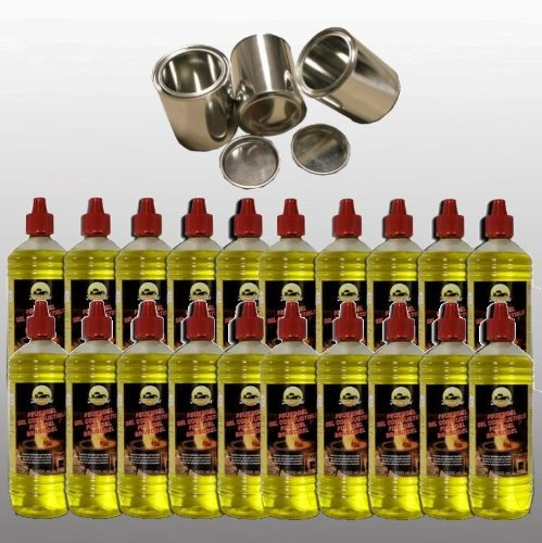 Kaminbau Mierzwa ( df-shopping ) 20 liter brännbar gel – i 1 literflaskor 3 bränsleburkar (0,5 l vardera)