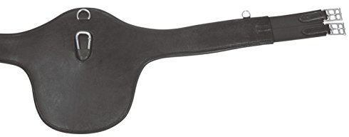 BUSSE Sattelgurt PROFI-JUMP, Länge 135 cm, schwarz/Edelstahl