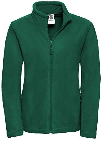 Russell Colours Ladies Full Zip Outdoor Fleece Jacket (L) (Bottle Green)