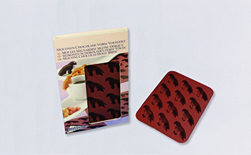 Patisse Silikon Schokoladenform - Vogelform für kreative Backideen - Vielseitig einsetzbar - Backen und Kühlen – alles in einer Form - Größe: 17 x 12 x 1 cm - Perfekte Geschenkidee