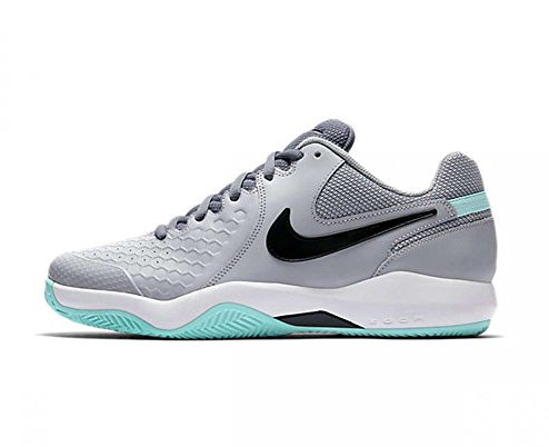 Nike AIR Zoom Resistance Cly Herren Sneaker, Grau – (Wolf Grey/Black-White-Aurora Green)