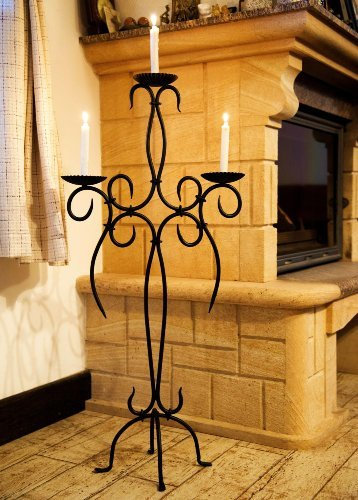 DanDiBo Bougeoir Artus 100cm Fer forgé 21216 Candélabre Chandelier Métal