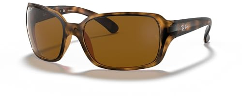 Ray- Ban Rb4068 - Gafas de sol, Rectangulares, Polarizadas, Marrón (Havana)