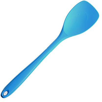 Kochblume Flexlöffel L | Premium-Silikon & BPA frei| Hitzebeständig | Spülmaschinenfest | 30cm | Farbe: türkis