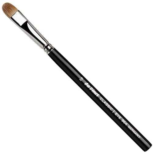 da Vinci, CLASSIC PROFI LIDSCHATTENPINSEL, Gr. 12, Naturhaar, Profi Qualität, für sanfte Übergänge & intensives Augen-Make-up, Kosmetik Pinsel, Handmade in Germany, 1 Stück