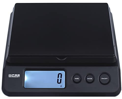 Dipse Parcel 25/20/10 kg – Báscula digital para paquetes, con USB o batería y división de 2 g/1 g/0,5 g