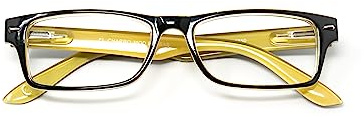 CHARRO Occhiali da Lettura Kansas Nero-Giallo +3,00