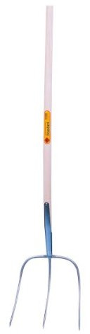 Kerbl ABT Standard Gabel 30 x 30 cm, Griff unlackiert – 135 cm
