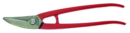Metallschere 250 mm | links | Für gerade & kreisförmige Schnitte | Figurenschere & Lochschere für Stahlblech | Vielseitige Blechschere für präzises Arbeiten im Metallbau, Handwerk & Industrie