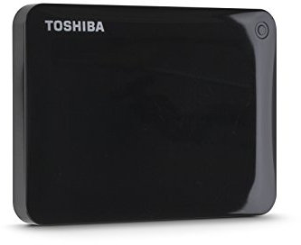 Toshiba Canvio Connect II 1TB Portable Hard Drive, Black (HDTC810XK3A1)