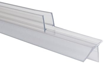 Schulte Dichtung Dusche Duschdichtung Schwallschutz Wasserabweiser Dichtlippe 8 mm 100 cm, 1 Stück, transparent, 4056397002222