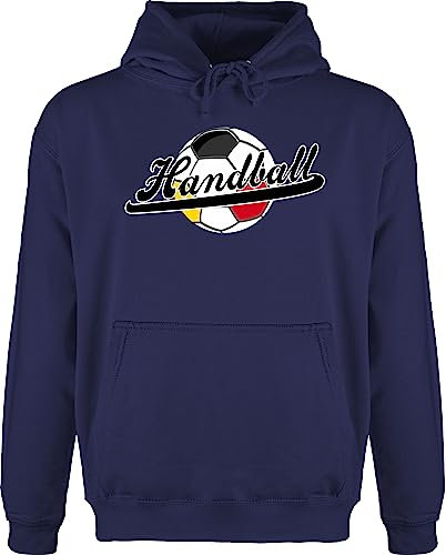 Hoodie Herren Pullover Männer - EM 2026 Trikot Ersatz - Handball Deutschland - 5XL - Navy Blau - langer arm handballer wm pulli hanball hoodies halbball handball. handball, beachhandball 2022 fans