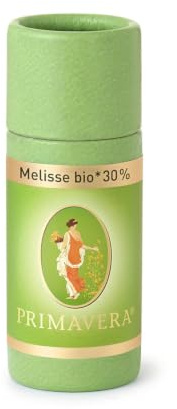 PRIMAVERA Ätherisches Öl Melisse bio 30% 1 ml - Aromaöl, Duftöl, Aromatherapie - ausgleichend, beruhigend, stärkend - vegan