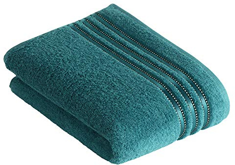 Vossen 1153260441 F589 Cult de Luxe - Handtuch, 50 x 100 cm, Türkis/Grün