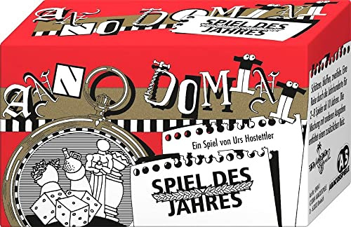 ABACUSSPIELE 09041 - Anno Domini - Spiel des Jahres, Kartenspiel - schätzen - bluffen - zweifeln, Yellow