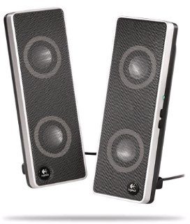 Logitech V10 Notebook Speakers Altavoz Negro - Altavoces (2.0 Canales, Alámbrico, Negro)