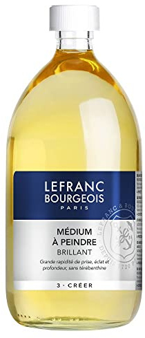 Lefranc & Bourgeois Malmittel, Farbloses Malmittel für Ölfarben in 1 Liter Flasche, Transparent