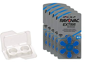 Rayovac Extra Typ 675 P675 PR44 ZL1 Hörgerätebatterien im Big Box Pack von wns-emg-world, 30 Stück