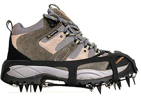 ValueHall Universal Steigeisen 18 Stahl Zähne EIS Griffe rutschfest Schnee und EIS Traktion Stollen Schuh Ketten Safe schützen Schuhe V244-2 (L)