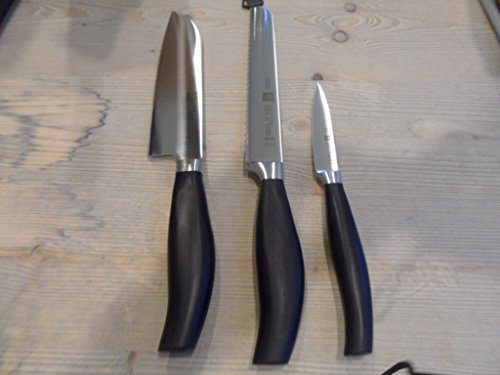 Zwilling Five star set 3 couteaux :coltello santoku 30047 -181 180mm coltello pane 30046-201- coltello spelucchino 30040-101;