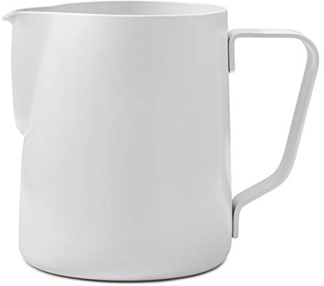 Rhinowares – Jarra de leche color negro, discreto, 360 ml 340 g blanco