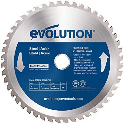 Evolution - Lama circolare da sega per acciaio TCT Evoblade, 230 mm
