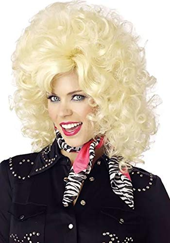 California Costumes Femme Country Western Diva Wig, Blonde, One Size (déguisement)