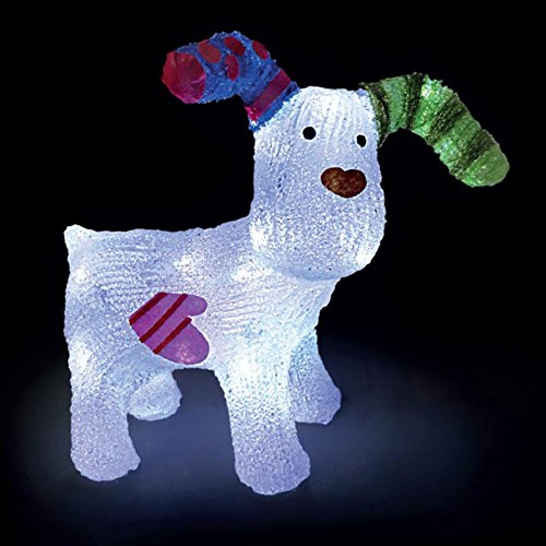 Battery Operated The Snowdog Figure with 24 LEDs