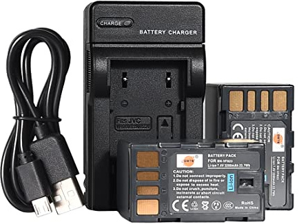 DSTE BN-VF823 Li-ion Battery (2-Pack) and Micro USB Charger Suit for JVC GZ-MG230 GZ-MG255 GZ-MG275 GZ-MG365 GZ-MG430 GZ-MG435 GZ-MG330 GZ-MG335 GZ-MG340 GZ-MG360
