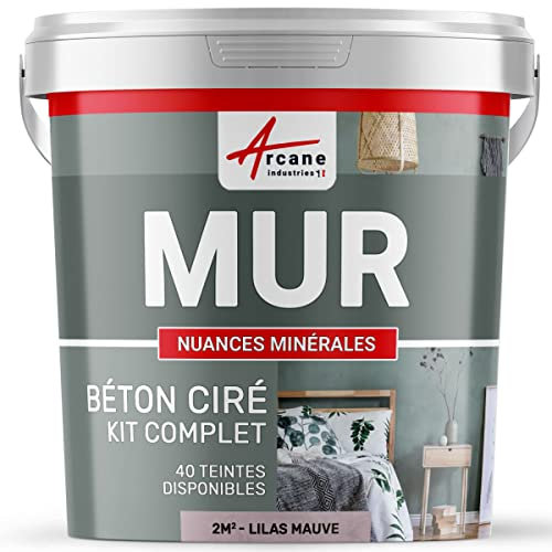 WANDSPACHTELBETON-KIT - NUANCES MINERALES Flieder Malve - 2 m² - Matten finish
