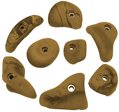ALPIDEX 8 Klettergriffe | Henkel | Griffe Größe L | Klettersteine | Kletterwand | Verschiedene Formen Farben