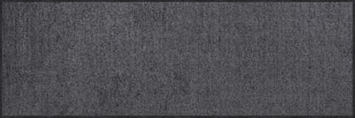 Salonloewe Fußmatte waschbar Anthrazit 60x180 cm, Fußabtreter, Schmutzfangmatte, Uni, Wohnmatte, Sauberlaufmatte, dunkelgrau,
