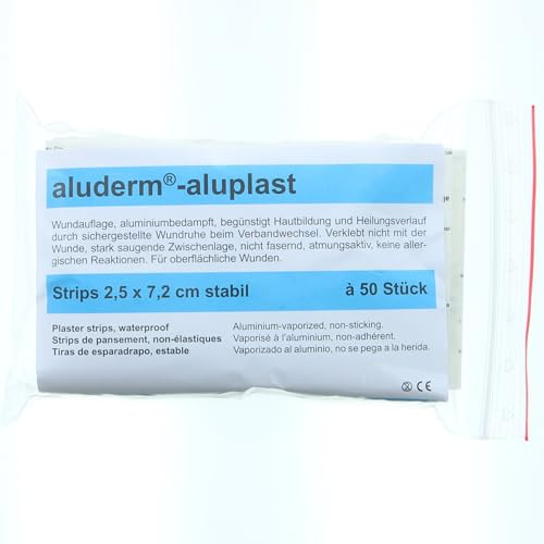 Söhngen Wundpflaster aluderm-aluplast stabil Strips 2,5x7,2cm VE=50 Stück