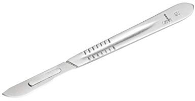 REMOS Porte-lames N° 4 acier inox 14 cm pour lames n° 20, 21, 22, 23, 25