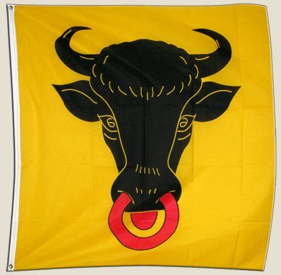 Flagge Schweiz Kanton Uri - 90 x 90 cm [Misc.]
