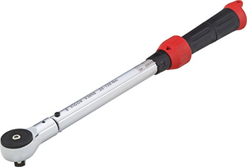 Vigor Drehmoment-Schlüssel (20-120 Nm, Vierkant 1/2 Zoll, feinverzahnt, 72 Zähne) V3898 | Drehmomentbereich 20-120 Nm, Abtrieb 1/2 Zoll (12,5 mm) Vierkant massiv, DIN EN ISO 6789-2:2017, DIN 3120, ISO 1174-1A