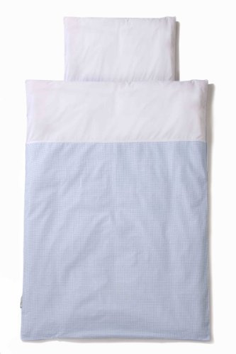 Easy Baby Bettwäsche 80/80 cm und 35/40 cm - Vichy Blau