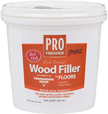 Rust-Oleum 138914 Parks Pro Finish Floor Filler, Quart, Red Oak